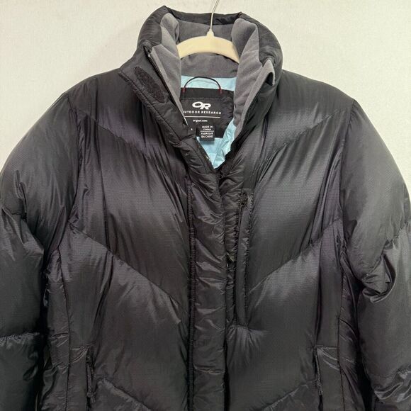 Outdoor Research Jacket Women S Black Puffer Goose Down Feather Quilted Gorpcore - Picture 4 of 11
